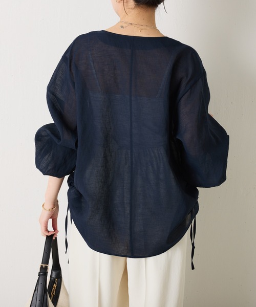 人気商品の入荷速報 入荷Now COLLAGE GALLARDAGALANTE ブラウス シャツ ジップドロストシアー トップス