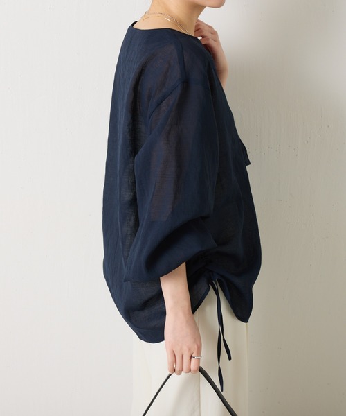 COLLAGE 女性長袖シャツブラウス COLLAGE GALLARDAGALANTE ブラウス シャツ ジップドロストシアー