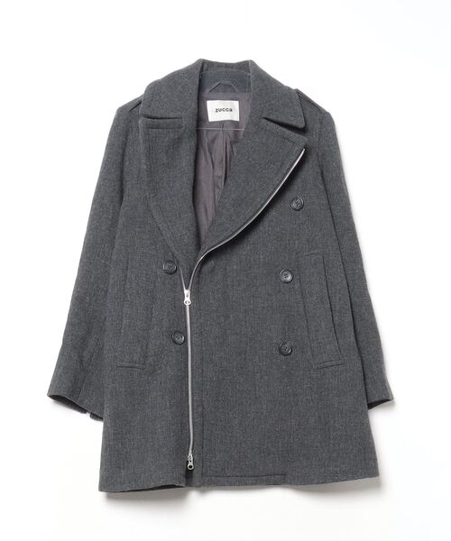 新作　FTW グレー コンパクトピーコート Sサイズ 新作 FTW グレー コンパクトピーコート Sサイズ COMPACT P COAT