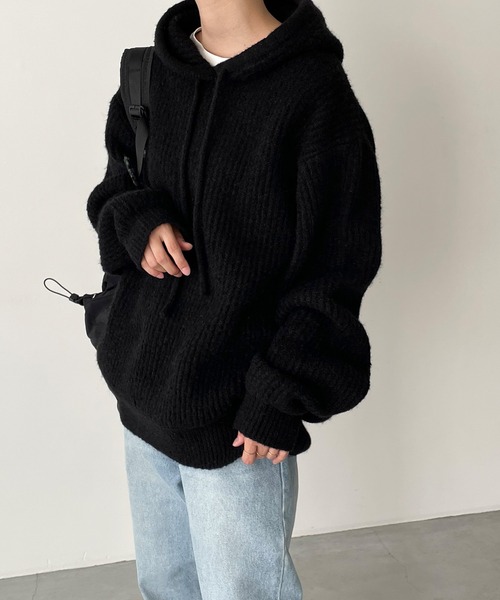 CANAL JEAN 「CANAL JEAN」 ニットパーカー ONE SIZE