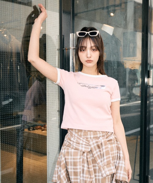 Poly Jam tシャツ Ringer logo mini T-shirt / リンガーロゴミニT