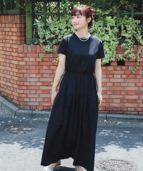 ワンピース SheenaM B：MING by BEAMS ワンピース カット × 布帛 ワンピース（S〜M