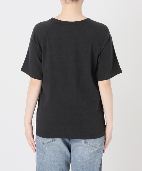 【FRAMeWORK】スラブ天竺ラグランTEE ブラック フリー FRAMeWORK tシャツ 「追加」スラブ天竺ラグランTEE レディース