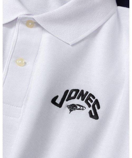 ビームス　ゴルフ　刺繍ロゴ　スポーツウェア　ポロシャツ　ラグラン　S ホワイト BEAMS GOLF ビームスゴルフ 2022年モデル 半袖ポロシャツ シア