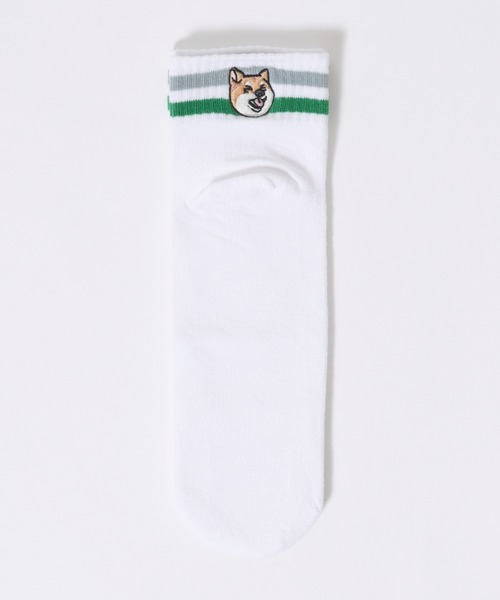 SITRY 靴下 Animal Embroidery 3Pack Set Socks/猫＆犬 アニマル