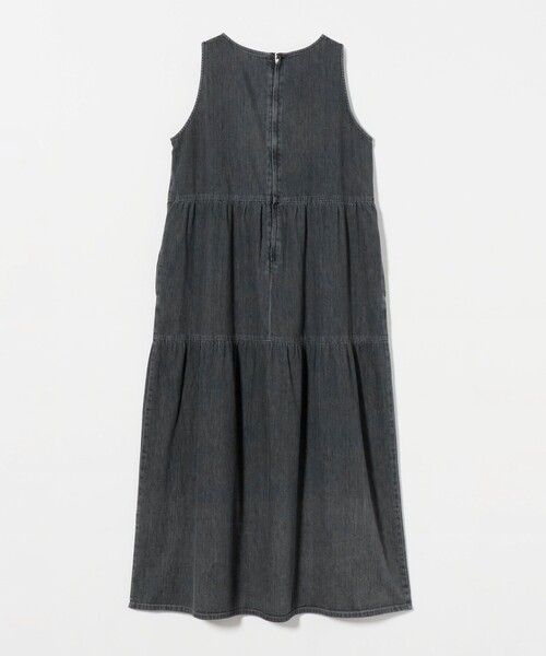 UNITED ARROWS ワンピース デニム ティアード ノースリーブ