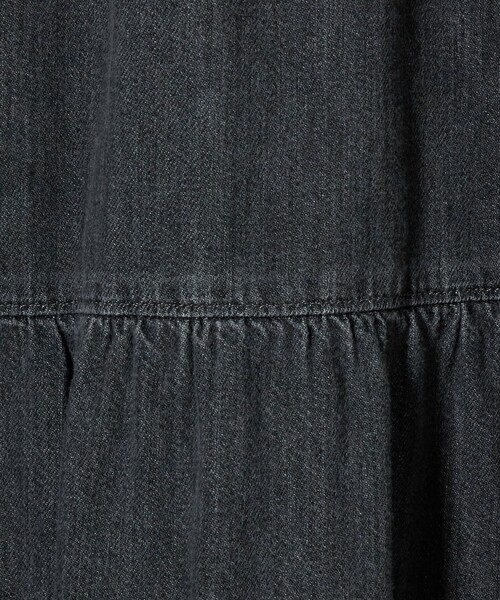 UNITED ARROWS ワンピース デニム ティアード ノースリーブ