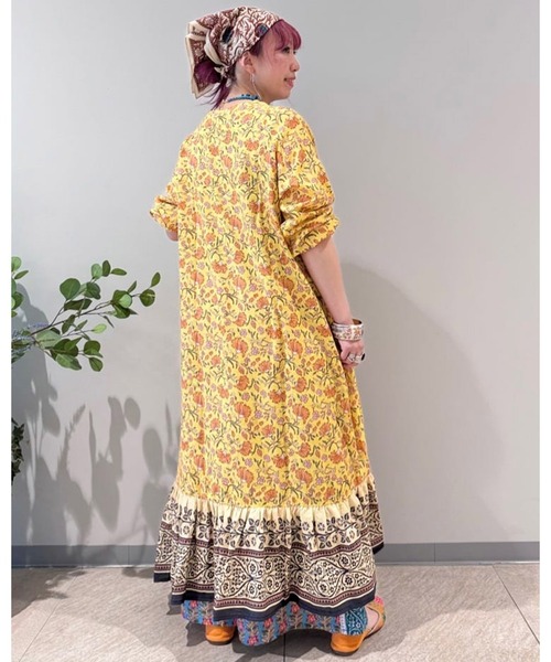 チャイハネ】インティアティアードワンピース[品番：ACNW0028421