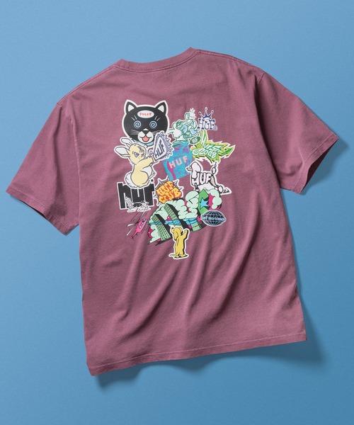 HUF tシャツ STICKER TEE / Tシャツ 半袖 メンズ レディース