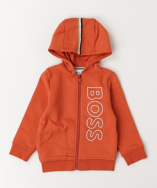 BOSS（HUGO BOSS） パーカー キッズ コットンブレンド ジップアップ