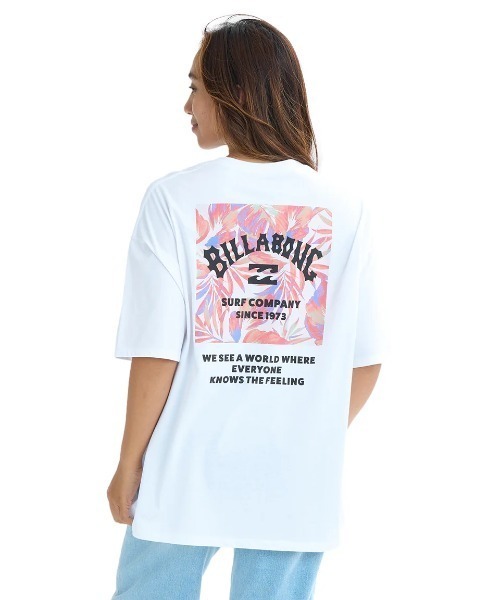 BILLABONG tシャツ レディース SQUARE LOGO LOOSE TEE Tシャツ