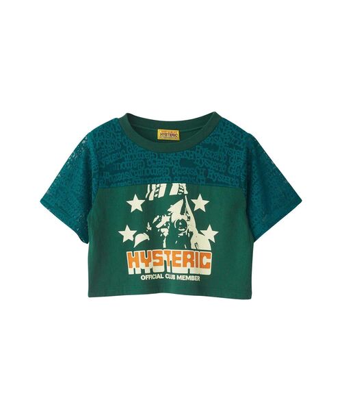 HYSTERIC GLAMOUR tシャツ CAMERA CLUB ショート丈Tシャツ