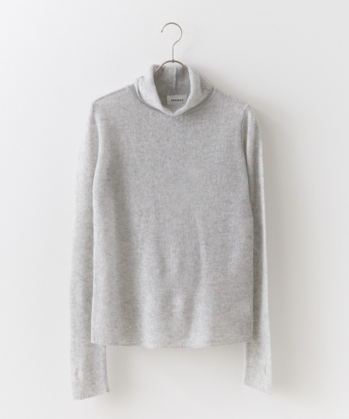 tシャツ ADAWAS/アダワス SHEER CASHMERE TOP シアーカシミヤトップ レディース