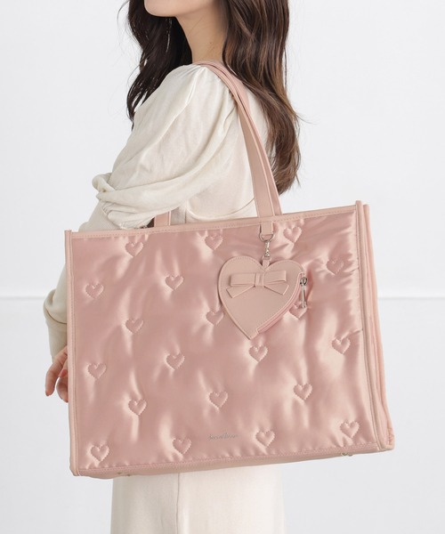 SecretDoor（シークレットドア） トートバッグ ハート ナイロン リボン