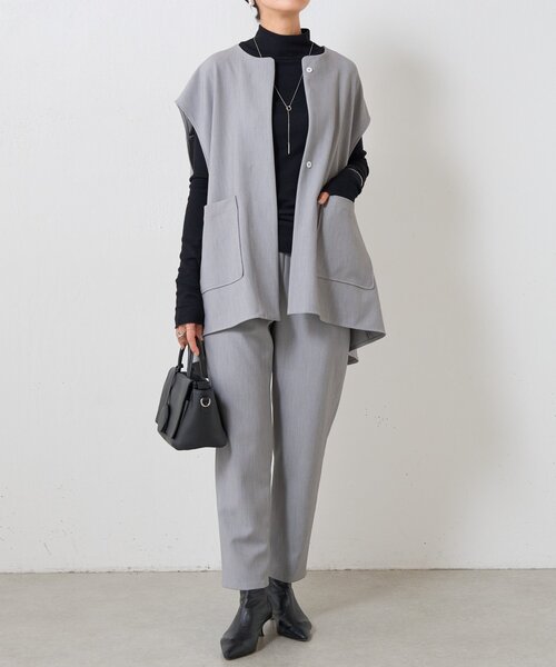 BEARDSLEY（ビアズリー） パンツ ダブルクロスウエストリブスリム