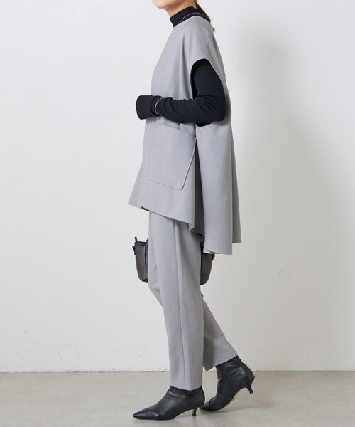 BEARDSLEY（ビアズリー） パンツ ダブルクロスウエストリブスリム