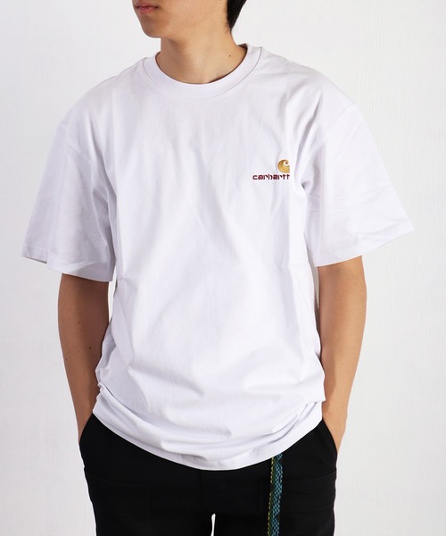 【ペアルック】Carhartt カーハート ワンポイント刺繍 Tシャツ 送料無料 Carhartt WIP tシャツ / カーハート ダブリューアイピー ワン