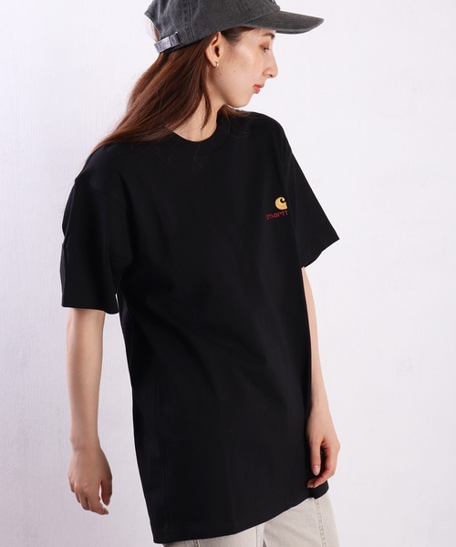 ★Carhartt★ロゴ 刺繍 Tシャツ Carhartt WIP tシャツ / カーハート ダブリューアイピー ワン