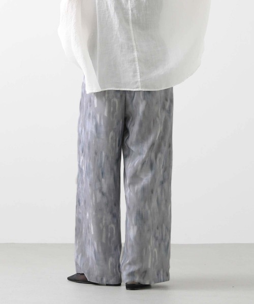 gready brilliant購入　 FAVORI ワイドパンツ Gready Brilliant パンツ ぼかし柄セミワイドパンツ レディース