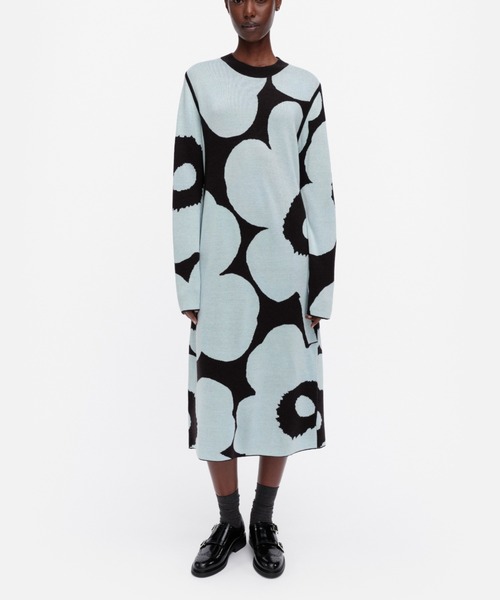 marimekko（マリメッコ） ワンピース Ennallaan Unikko / knitted