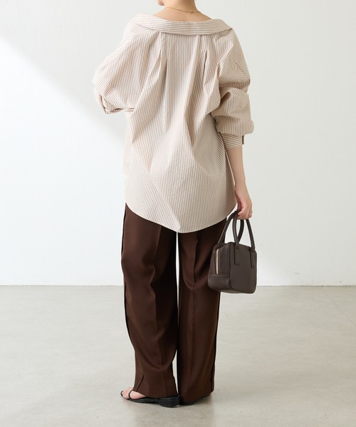 COLLAGE GALLARDAGALANTE シャツ ブラウス COLLAGE GALLARDAGALANTE ブラウス シャツ 強撚シアーシャツ