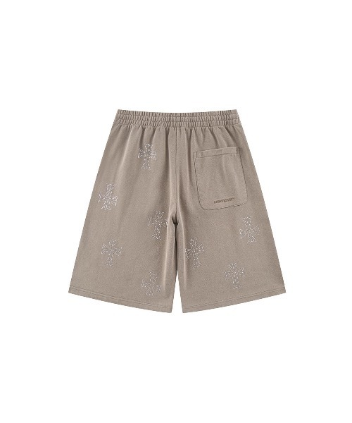 unknown londonショートパンツ UNKNOWN LONDON アンノウンロンドン｜Black with Green Dagger