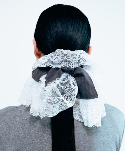 Bibiy SHUSHU MUFFLER フリル シュシュマフラー BIBIY. MADE | BIBIY. ROSETTE SHUSHU BLACK｜Bibiy.