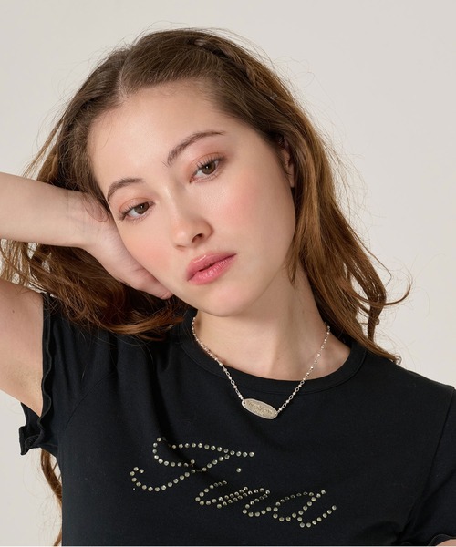 TINA：JOJUN（ティーナジョジュン） ネックレス 刻印入り プレート