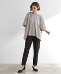 tシャツ 後ろ姿で魅せる バックドロストシャー...の詳細画像3
