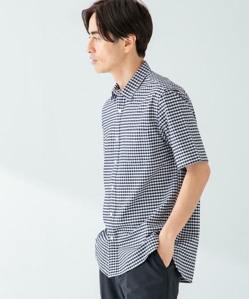 「URBAN RESEARCH ROSSO MEN」 半袖シャツ MEDIUM ホワイト メンズ_画像4