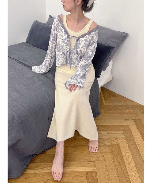 SNIDEL HOME パジャマ ルームウェア モヘア風ワンピース レディース