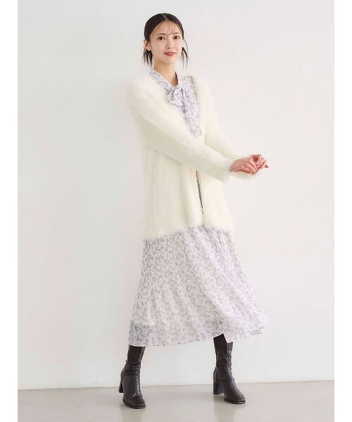 MERCURYDUO（マーキュリーデュオ） カーディガン ファーライクシャギー