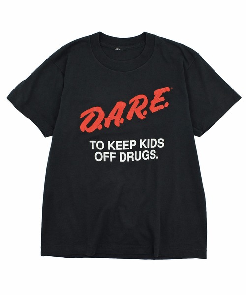 VINTAGE tシャツ 「USED」90's “D.A.R.E” メッセージ Tシャツ メンズ