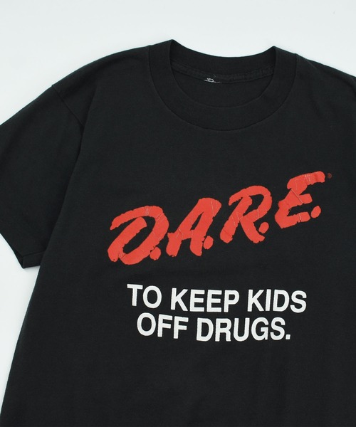 VINTAGE tシャツ 「USED」90's “D.A.R.E” メッセージ Tシャツ メンズ