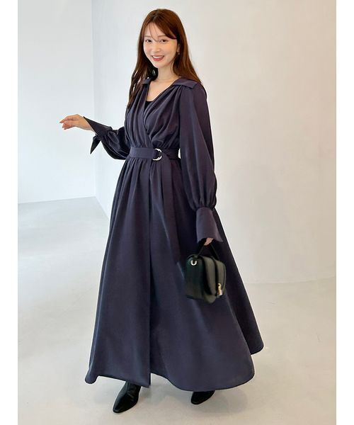 SNIDEL（スナイデル） ワンピース バリエカシュクールシャツワンピース