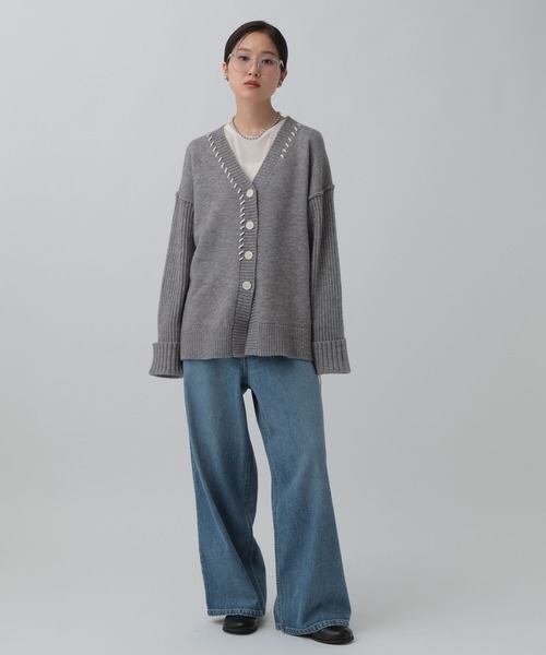 レプシィムLEPSIMゆきは企画リバーシブルアソートカーディガングレー新品 LEPSIM ゆきは企画 リバーシブルアソートカーディガン グレー - メルカリ