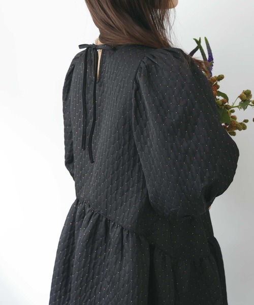 PICCIN PERLA ワンピース パワーショルダーワンピース : ZOZOTOWN