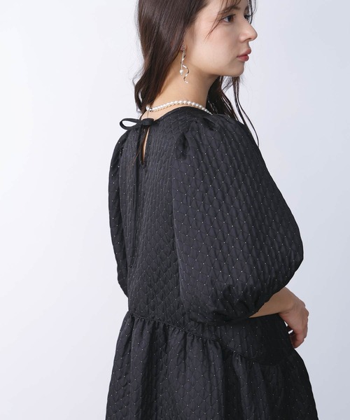 PICCIN PERLA ワンピース パワーショルダーワンピース : ZOZOTOWN