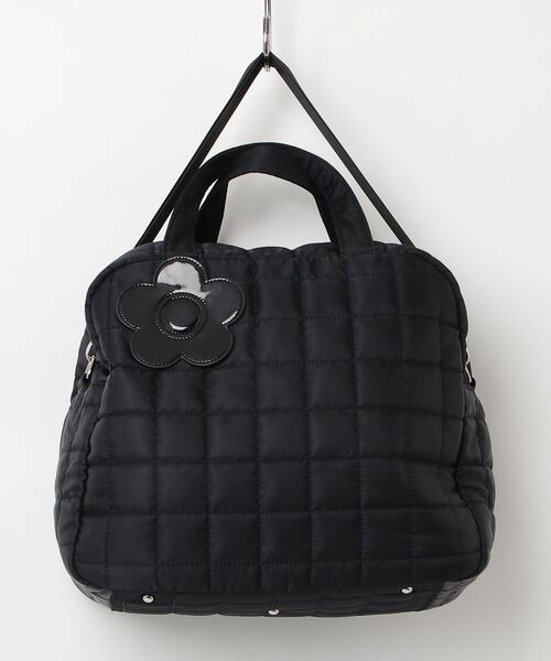 MARY QUANT（マリークヮント） キルティング2WAYバッグ - ブラック