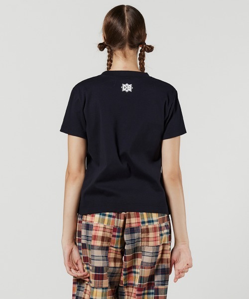 「DOUBLE STANDARD CLOTHING」 半袖カットソー FREE ネイビー レディース_画像4