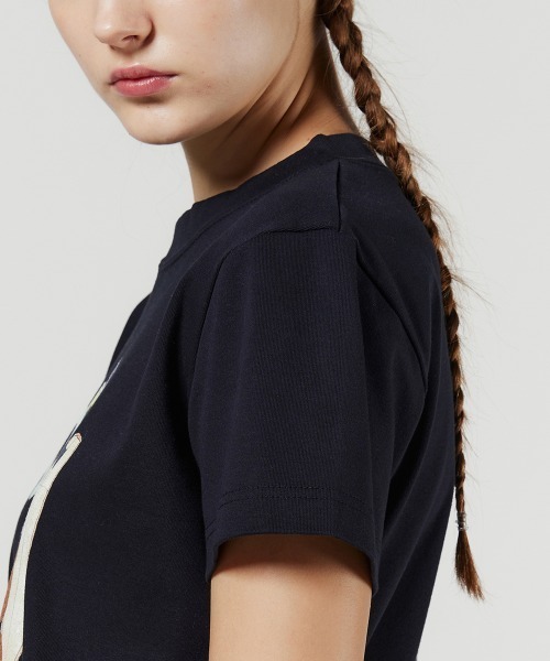 「DOUBLE STANDARD CLOTHING」 半袖カットソー FREE ネイビー レディース_画像7