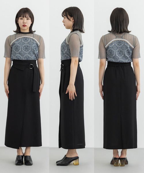 「PUBLIC TOKYO」 スカート 1 オレンジ レディース_画像10