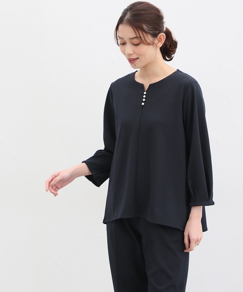 「Honeys」 「GLACIER」長袖カットソー M ベージュ レディース_画像6