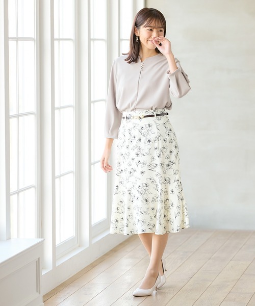 「Honeys」 「GLACIER」長袖カットソー M ベージュ レディース_画像9