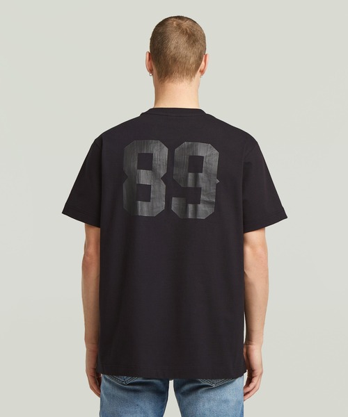 G-STAR RAW tシャツ 89 BACK GRAPHIC LOOSE T-SHIRT/ナンバリング