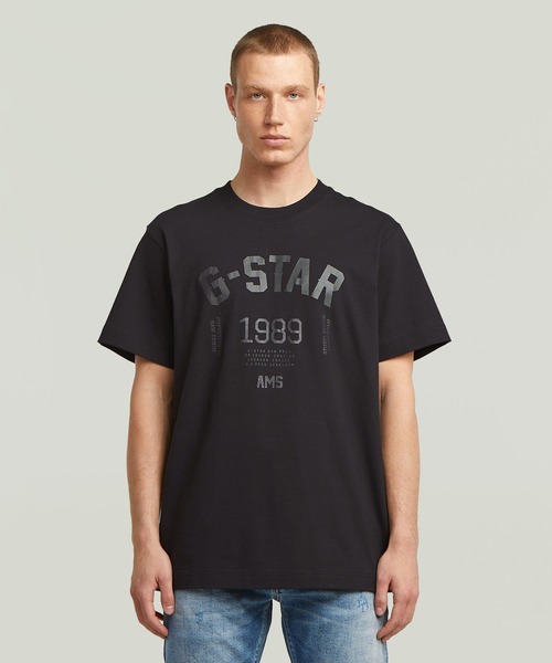 G-STAR RAW tシャツ 89 BACK GRAPHIC LOOSE T-SHIRT/ナンバリング