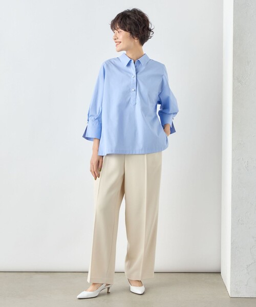 「NOLLEY'S Sophi」 7分袖シャツ 38 サーモンピンク レディース_画像5