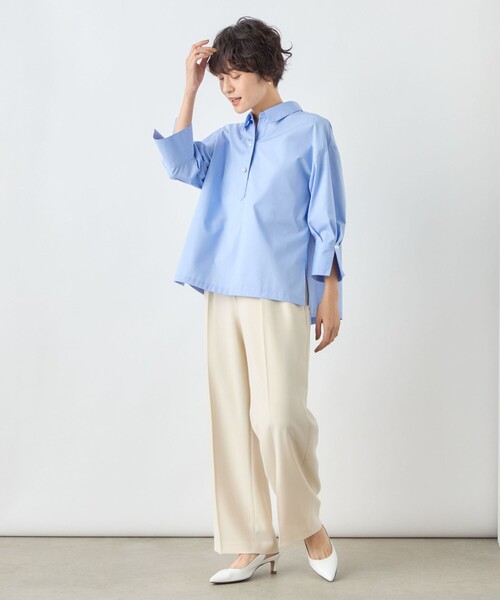 「NOLLEY'S Sophi」 7分袖シャツ 38 サーモンピンク レディース_画像6
