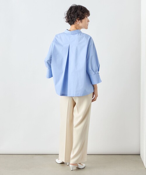 「NOLLEY'S Sophi」 7分袖シャツ 38 サーモンピンク レディース_画像8