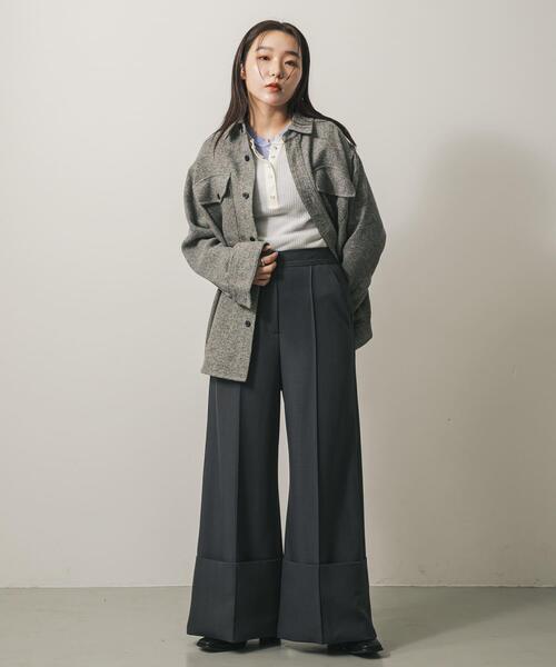 ウールブラウス SENSE OF PLACE by URBAN RESEARCH ブラウス シャツ ウールライク